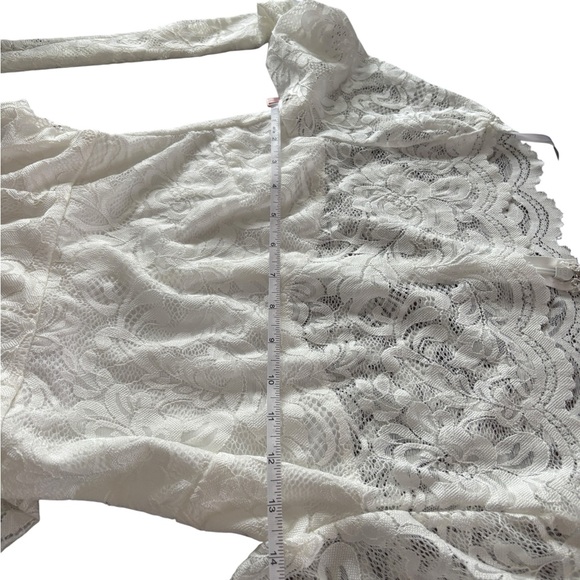 Lulus Farida White Lace Long Sleeve Maxi Dress White XXS NWT Victorian Formal - Picture 12 of 15
